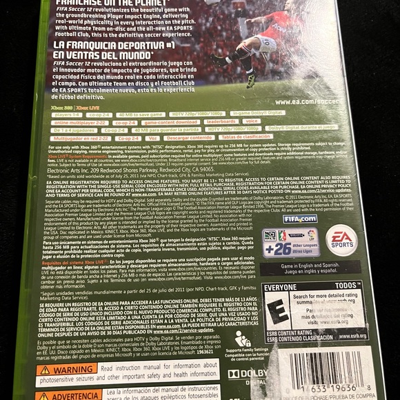 XBOX 360 FIFI Soccer 12 - Picture 2 of 5